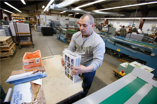 man working in the finishing department